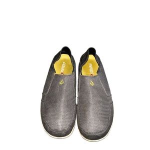 OluKai Nohea Mesh Dark Gray Slip On Shoes Model 10188-RK12 Size 10.5